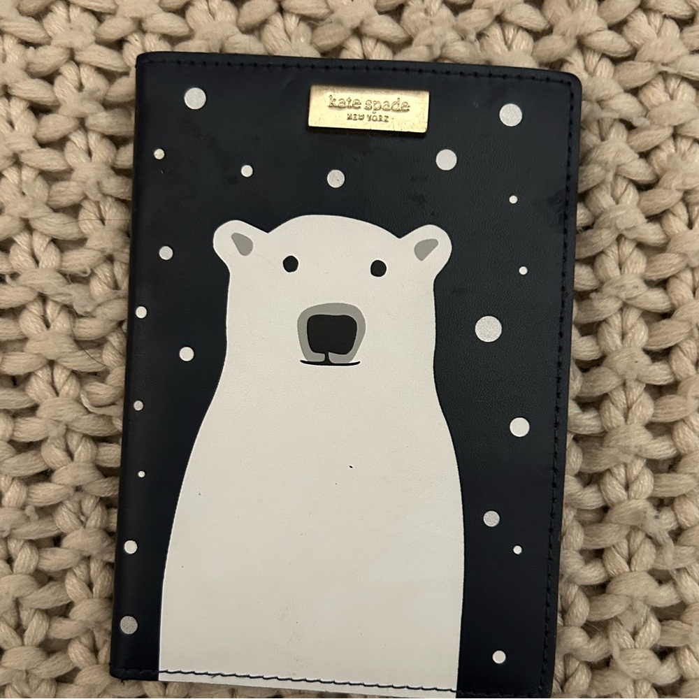 Kate Spade Polar Bear Imogene Cold Comforts Passport Holder